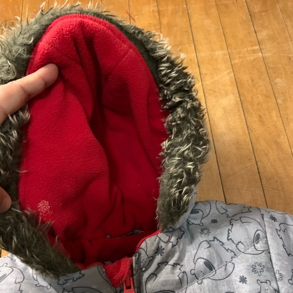 unisex extrem infant/ baby snow suit in gray and red - Picture 15 of 15